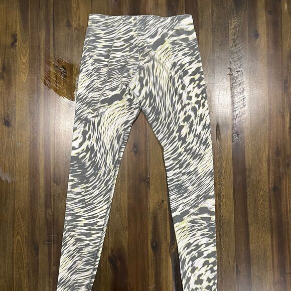 Nike Womens Leg-A-See Windblur Leggings Black White Abstract Mid Rise - Picture 5 of 9